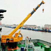 福康小型船吊 8吨直臂全液压甲板吊 8吨船吊厂家直销