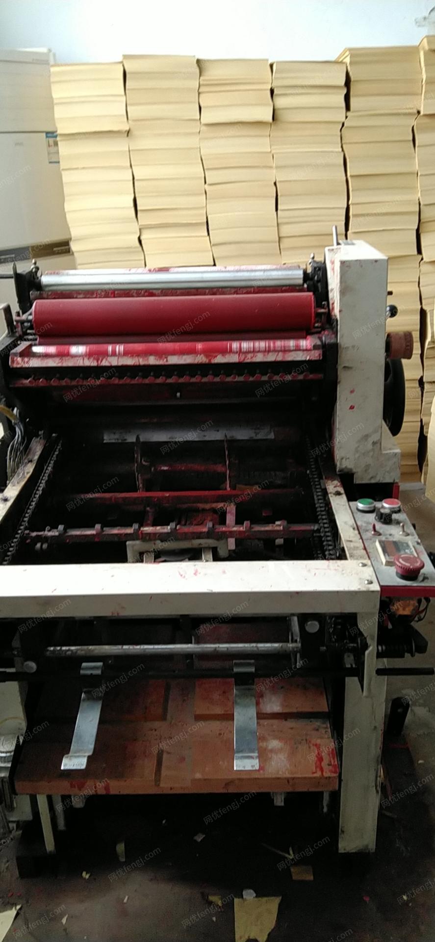 纸袋厂出售3-4个/1秒半自动纸袋机1台，20公分印刷机1台，1092半自动切纸机1台，半自动晒版机1台