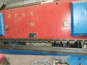 北京房山区因其它原因打包急转让9成新在位2013年南通4米折弯机,13年4米剪板机,17年4米刨床各一台