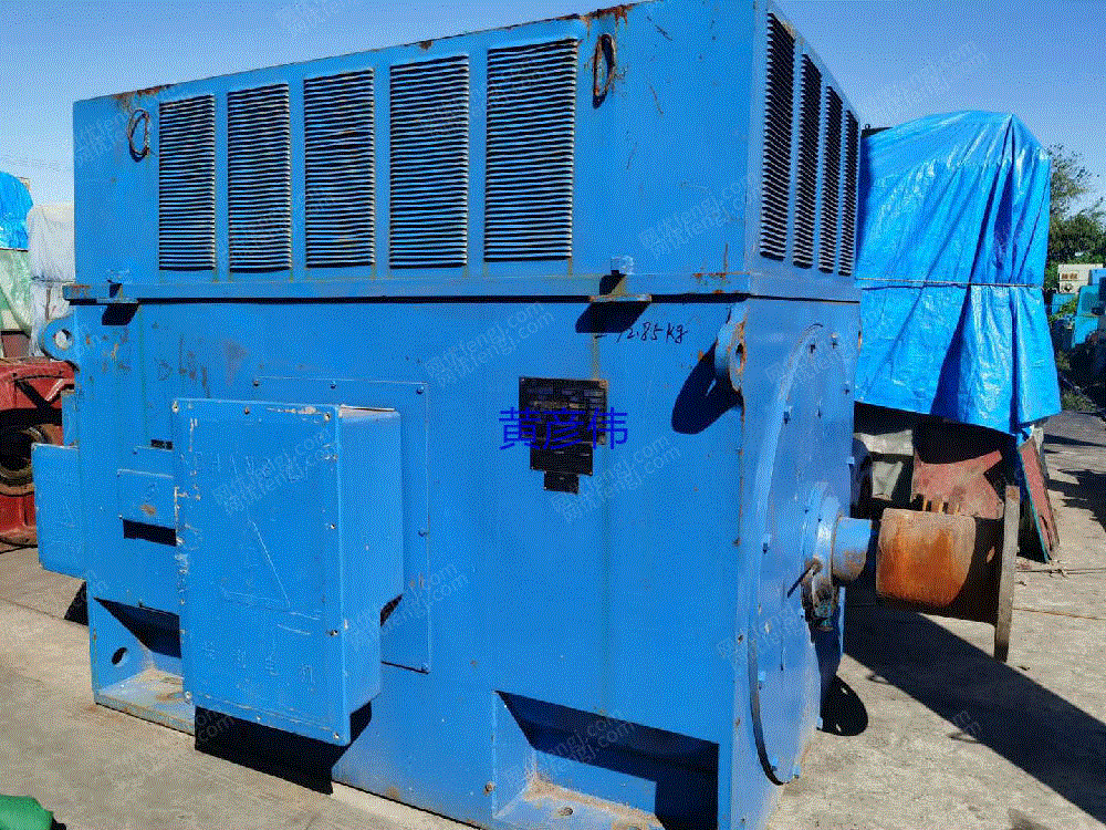 市场现货二手轧机或破铁机配套YR710-10/1400KW10KV 长沙轴承电机一台