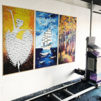供应墙画喷绘机墙体户外广告画打印机设备装饰画打印机墙面喷绘打印机