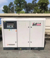 广东江门75hp55kw二手台湾复盛牌螺杆空压机出售