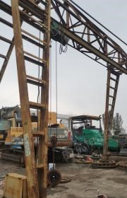 河南洛阳出售5吨龙门吊，下料用了3吨多铁
