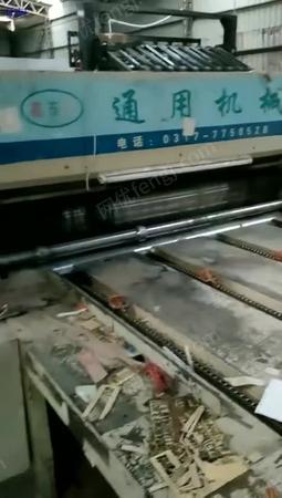 出售二手2000×300型双色印刷开槽机