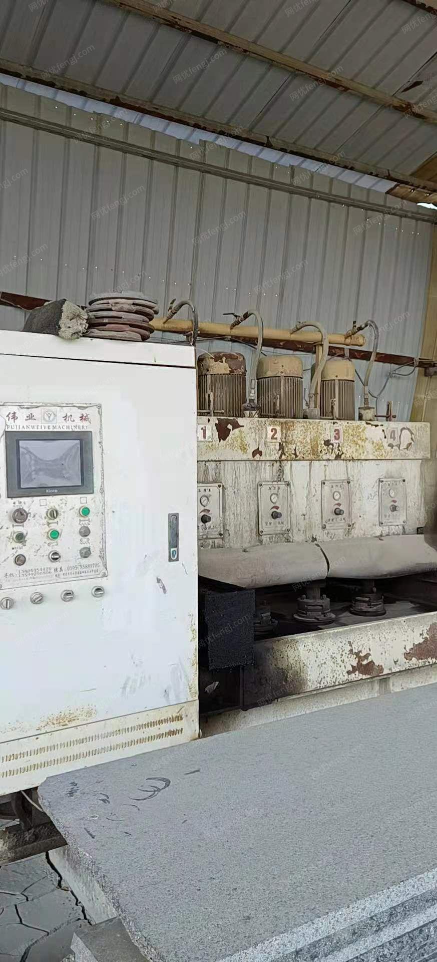 石材厂出售24头自动磨光机，处理价10万，机器在安徽省宿州市