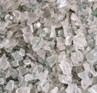 湖北黄石供应纯净白玻璃渣1000吨