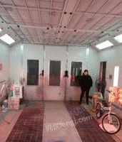 浙江杭州出售烤漆房，左手主机，带光氧环保设备，泡沫板，使用量小
