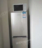 上海浦东新区二手家电 八成新新飞197l银色双门冰箱 质保叁个月出售