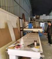 广西贵港二手shanlong铝合金门板厨柜衣柜数控排孔机床一套在位出售