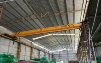 福建泉州出售工厂正规航吊 ，宽度12米，航程40米，现用5吨电动葫芦，