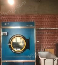 内蒙古包头洗水设备全套转让 上海雷克100公斤洗脱机及100公斤烘干机