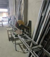 湖南永州因个人另有发展出售平开窗加工整套设备，九成新