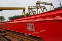 河南新乡急出售10吨跨度15米葫芦双梁