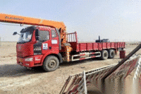 新疆吐鲁番转让15年5月底中联12吨随车吊,解放J6底盘320马力