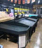 四川成都出售整套生鲜店货架单层 双层 堆头 冰柜 猪肉架子和台子