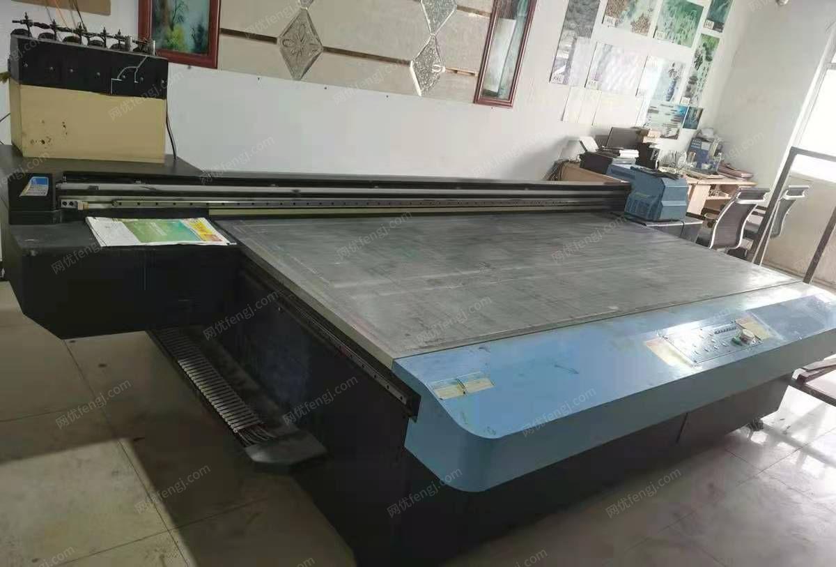 出售闲置九成新大型UV平板打印机一台1.6米