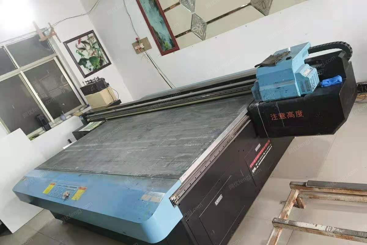 出售闲置九成新大型UV平板打印机一台1.6米