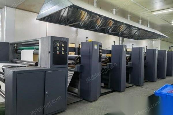 天津北辰区转让1台闲置意高发6色1.5米幅宽柔版印刷机  买了年限久了,没怎么使用,看货议价.