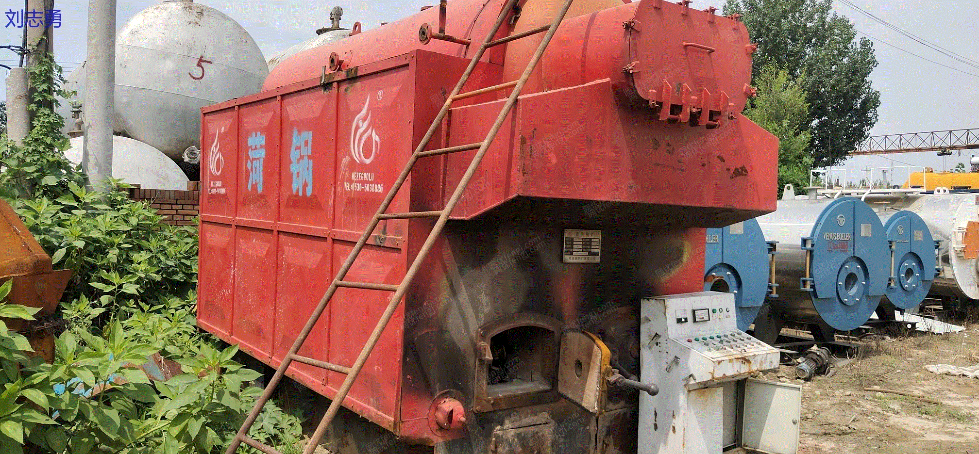 市场库存二手2吨生物质蒸汽锅炉,16年4月出厂,菏泽锅炉。