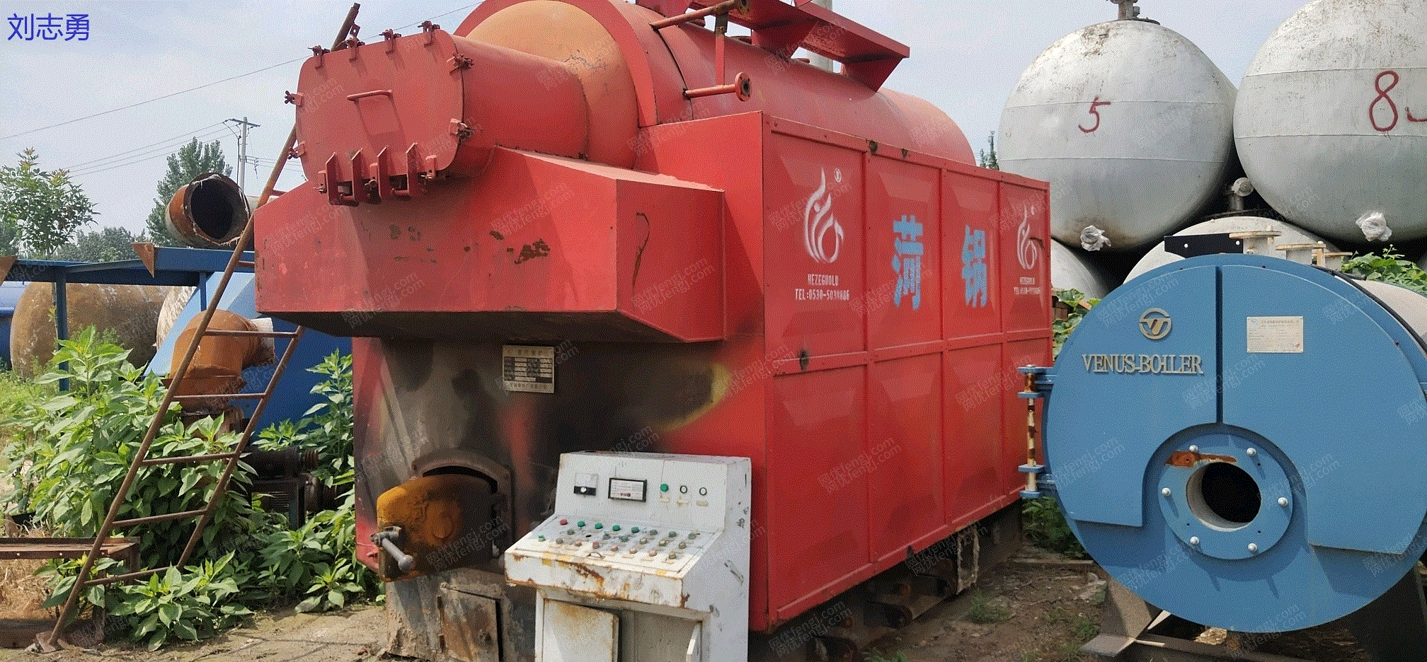 市场库存二手2吨生物质蒸汽锅炉,16年4月出厂,菏泽锅炉。