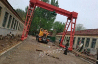 山东潍坊出售闲置龙门吊高八米，宽七点二米，轨道40米5吨起重