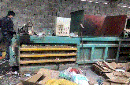 江西上饶出售纸，塑料100吨打包机