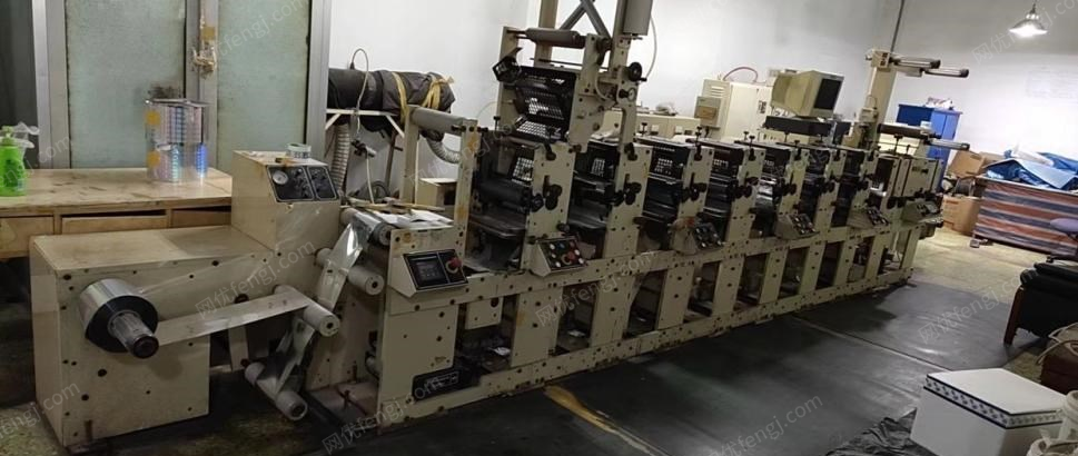 北京昌平区转让2018年麦安迪8英寸柔版印刷机8色带翻转，飞牛L-300D印刷机各一台