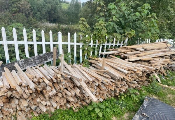 陕西汉中西乡大量出售二手工程方木模板4×6 4×7