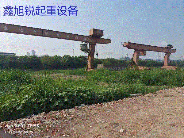 Jiangsu sells second-hand 32 tons of gantry with a span of 26 meters and a suspension of 7 meters
