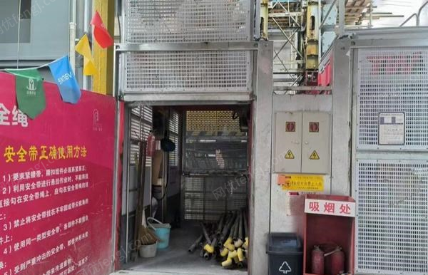 江苏徐州转让2020年4月特威电梯百米高度原厂镀锌节