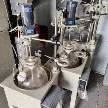 供应二手10L 20L单层玻璃反应器 实验室蒸馏萃取搅拌加热恒温反应釜