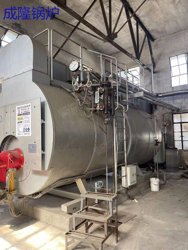 For sale: 1 set of 6 tons Jiangsu Shuangliang condensing gas-steam boiler in February 2015, and the formalities are complete in Fujian