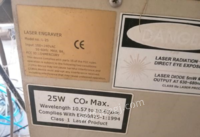 北京通州区进口GCC 25瓦二氧化碳激光雕刻机低价出售