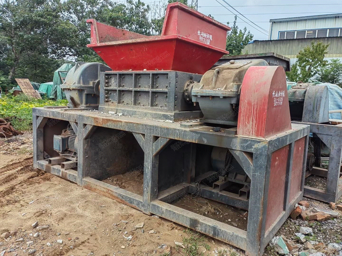 安徽1000型二手塑料壳撕碎机6级37千瓦电机刀片直径400厚度25