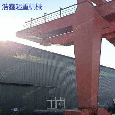 Продажа 32-тонного подержанного козлового крана с двумя главными балками с пролетом 28 метров