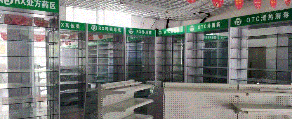 山東濟(jì)南藥店貨架和柜臺(tái)便宜出售 其他回收