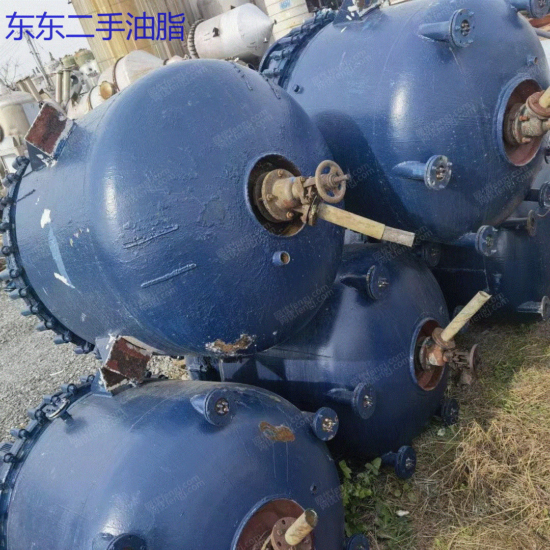 市场现货转让1立方二手搪瓷反应釜 电加热搪瓷反应釜