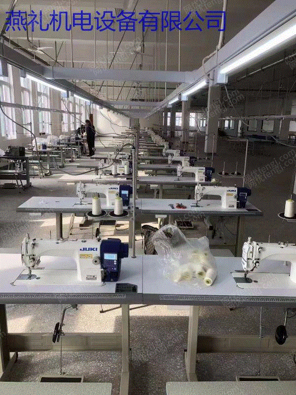 中古衣料品工場の縫製設備の長期購入