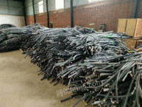 A large number of waste cables are recycled in Jiaxing, Zhejiang Province