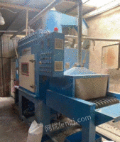 Three sandblasting machines and one shot blasting machine.