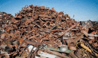 A large number of scrap iron and steel are recycled in Guangzhou