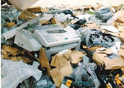 広東省で電子廃棄物を大量に回収