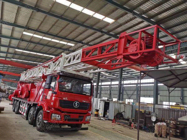Sell workover rig, Shaanxi Automobile Delong M3000 chassis