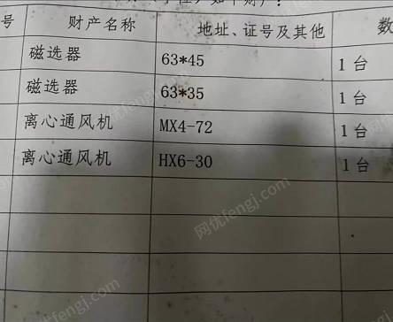 广东肇庆出售磁选器、离心通风机等9新混合型饲料机