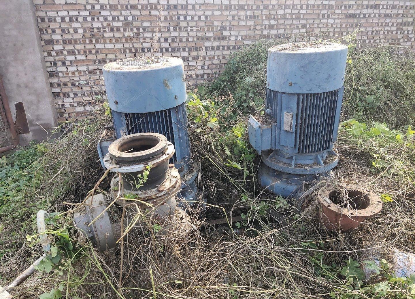 山西太原出售55千瓦电机两台带两台水泵