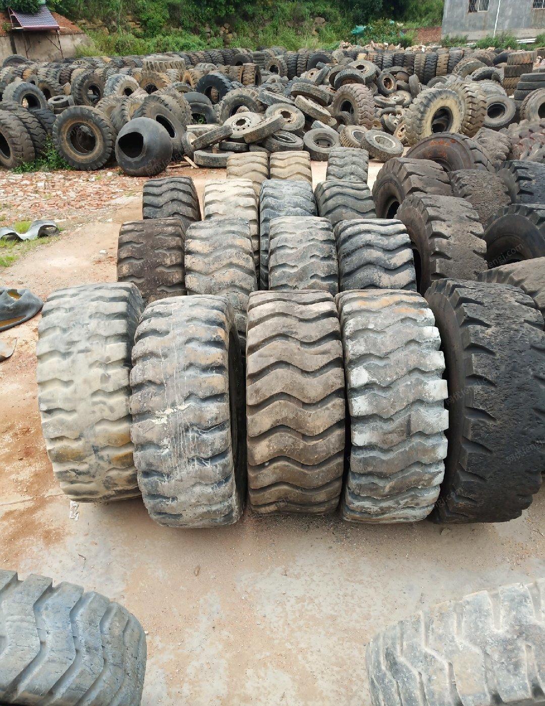 云南昆明出售二手工程轮胎，修补，套顶，防爆，双胎
