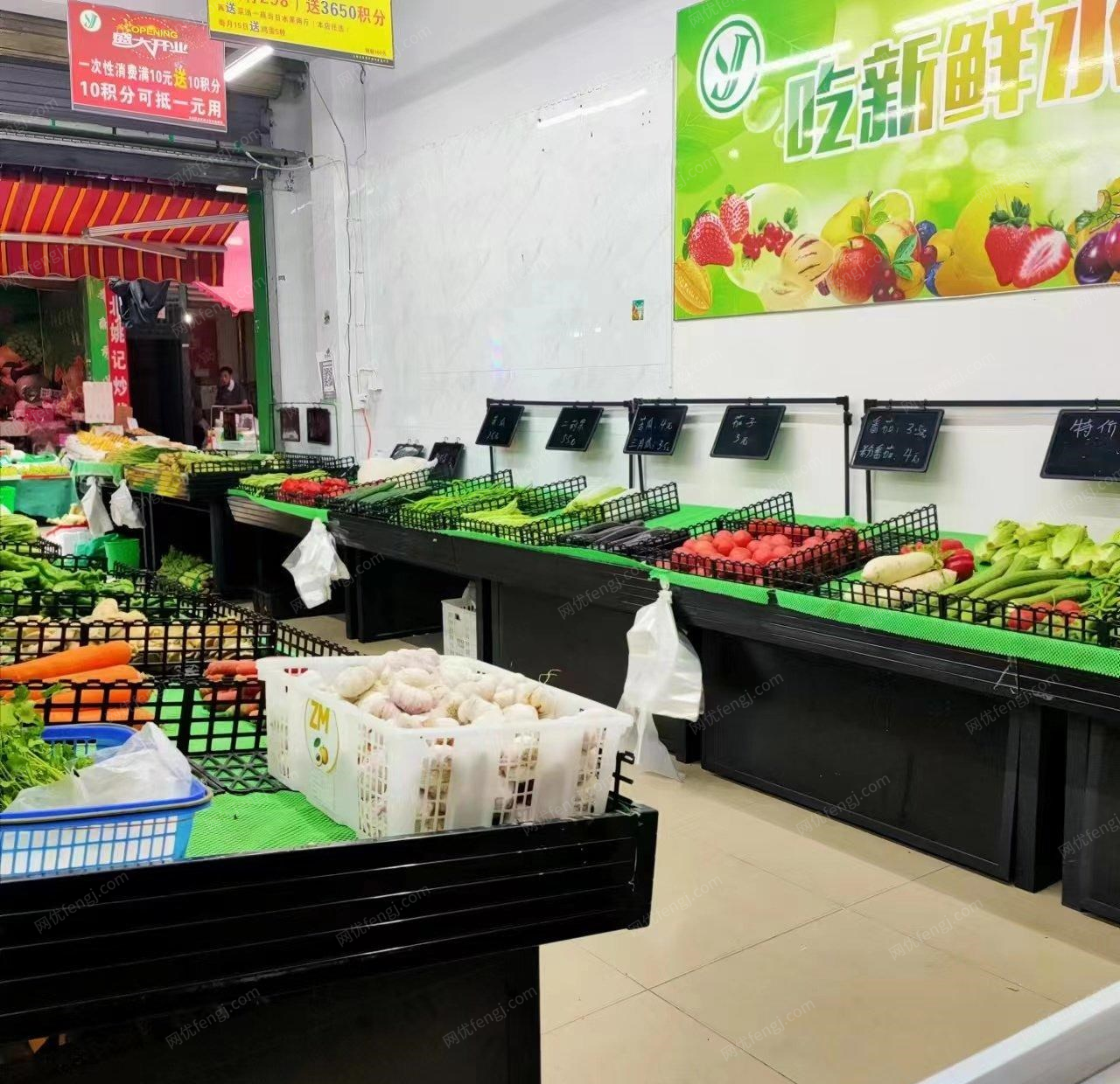 四川成都生鲜超市货架9成新优惠出售