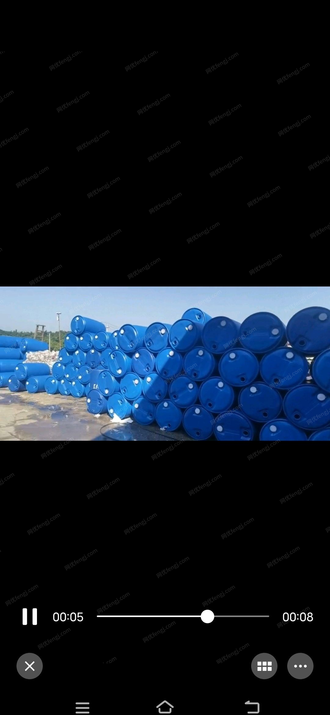 湖南岳阳200升塑料蓝桶，PE桶转让