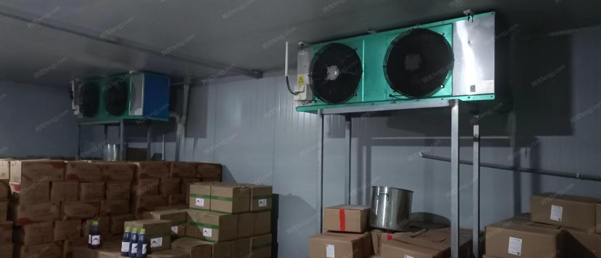 重庆渝北区二手冻库设备转让，风冷：冷冻60平方，冷藏60平方