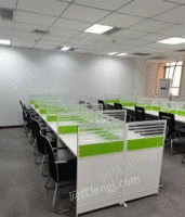 河南周口全新办公家具办公桌屏风工位钢架桌电脑桌出售